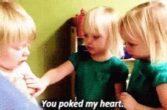 you poked my heart gif